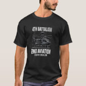 4. Bataillon 2. Aviation Apache Helicopter Veter T-Shirt (Vorderseite)