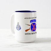4. BATAILLON-31. INFANTERIE-10. GEBIRGSTasse Zweifarbige Tasse (Vorderseite Links)