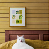 4 Beautiful Black Ladys Artisic Grunge Stil Poster