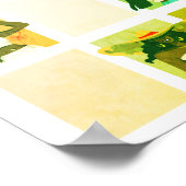 4 Beautiful Black Ladys Artisic Grunge Stil Poster (Ecke)