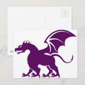 4-Beindrache Postkarte (Vorne/Hinten)