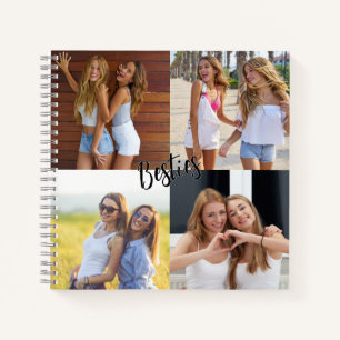 4 Benutzerdefinierte Foto-Besties-Beste Freunde Notizblock