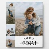 4 Benutzerdefinierte Fotocollage Beste Mutter über Fotoplatte (Vorderseite)