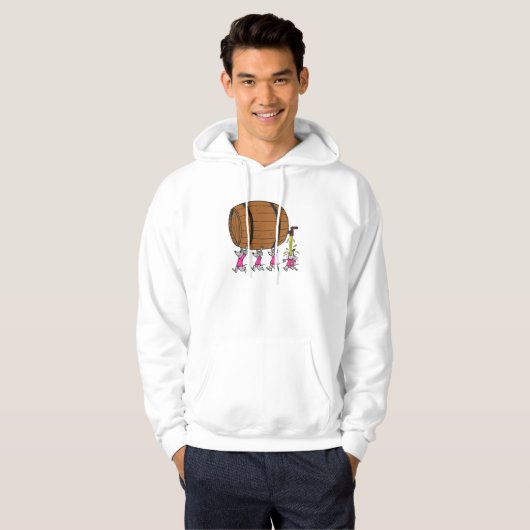 4 betrunkene Mäuse Hoodie (Vorne ganz)