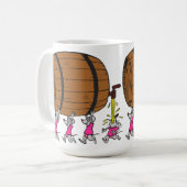 4 betrunkene Mäuse Kaffeetasse (Vorderseite Links)