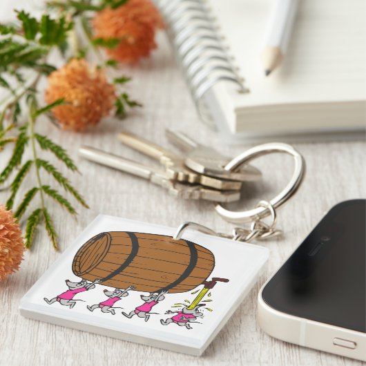 4 betrunkene Mäuse Schlüsselanhänger (Vorderseite rechts)