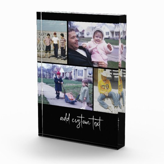 4 Bild Collage - Sie können die schwarze Farbe änd Fotoblock (Rechts)