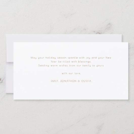 4 Bilder Foto Strip Gold Script Frohe Weihnachten (Rückseite)