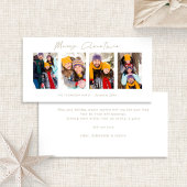 4 Bilder Foto Strip Gold Script Frohe Weihnachten