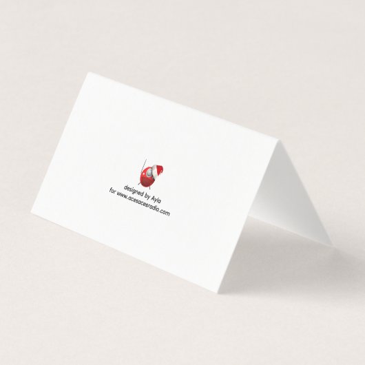 4 BIRDS Folded Card (Rückseite)