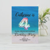 4. Birthday Einladung (Stehend Vorderseite)