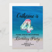 4. Birthday Einladung (Vorne/Hinten)