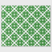 4 Blatt Klee Geschenkpapier (Flach)