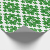 4 Blatt Klee Geschenkpapier (Ecke)