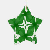 4 Blatt Klee Keramik Ornament (Rechts)