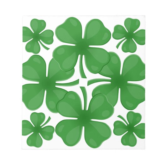 4 Blatt Klee Notizblock (Vorderseite)