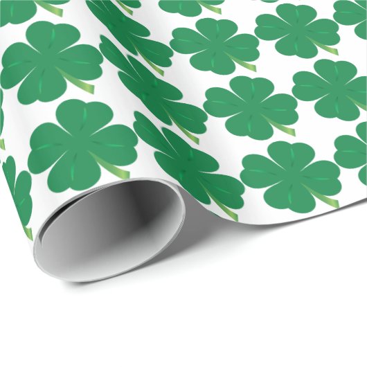 4 Blatt-Klee-Packpapier Geschenkpapier (Rolleneckpunkt)
