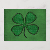 4 Blatt Klee Postkarte (Vorderseite)
