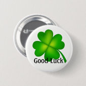 4 Blatt Klee, Viel Glück! Button (Vorne & Hinten)