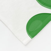 4 Blatt Kleeblatt Fleecedecke (Ecke)