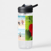 4 Blume für den Hibiskus "Collage Monogram" Trinkflasche (Links)