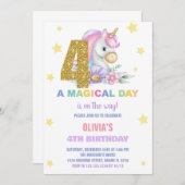 4. Blumenhorn Einladung zum Geburtstag (Vorne/Hinten)