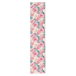 4 Blumenmuster Kurzer Tischläufer