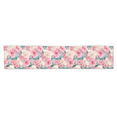 4 Blumenmuster Kurzer Tischläufer (Horizontal)