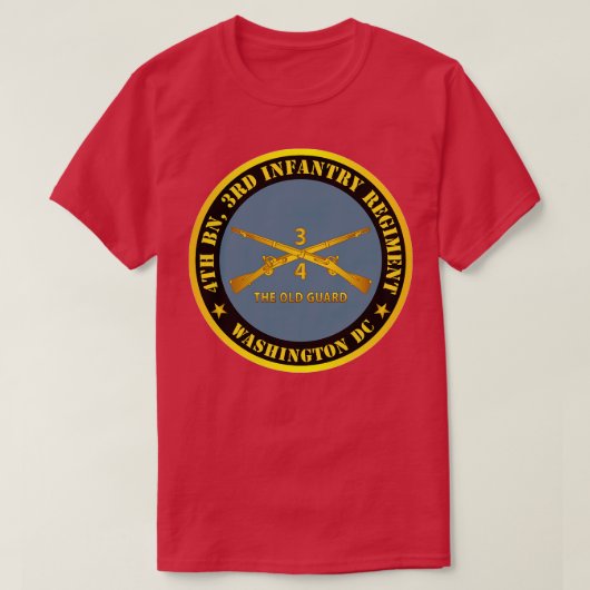 4. Bn 3. Infanterie Regiment Washington DC The Old T-Shirt (Design vorne)