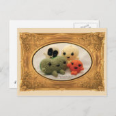 4 Bohnen Postkarte (Vorne/Hinten)