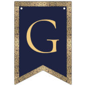 4 Briefe Navy Blauer Gott segne Taufgemeinschaft Wimpelkette (Zweite Fahne)