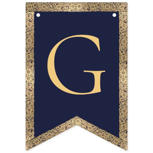 4 Briefe Navy Blauer Gott segne Taufgemeinschaft Wimpelkette (Zweite Fahne)