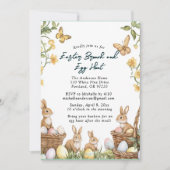 4 Brunch und Eierspeisen Brunch und Ostereierjagd Einladung (Vorderseite)