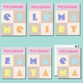 4 Buchstaben Geburtsgeburt Kind Name Karte Gratula