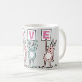4 Buchstabenname Fun Kanbit Design Kaffeetasse (VorderseiteRechts)