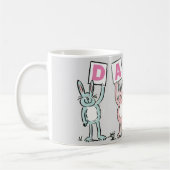 4 Buchstabenname Fun Kanbit Design Kaffeetasse (Links)