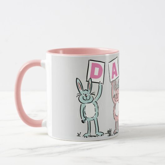 4 Buchstabenname Fun Kanbit Design Tasse (Links)