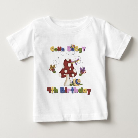 4. Bug Geburtstagsgeschenke Baby T-shirt (Vorderseite)