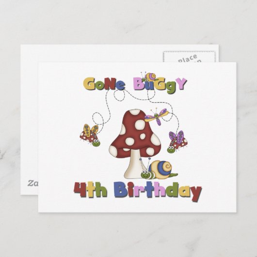 4. Bug Geburtstagsgeschenke Postkarte (Vorne/Hinten)