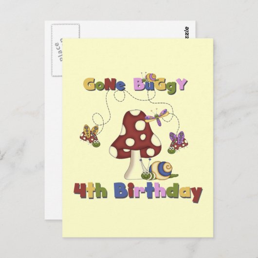 4. Bug Geburtstagsgeschenke Postkarte (Vorne/Hinten)