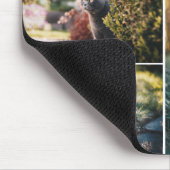 4 Cat Foto Collage Paw Laurel Wreath Monogramm Mousepad (Ecke)