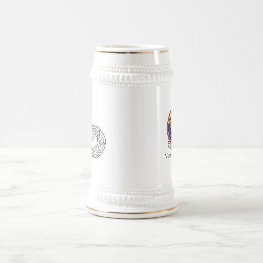 4 CES - Master CE Abzeichen - Stein Bierglas (Mittel)