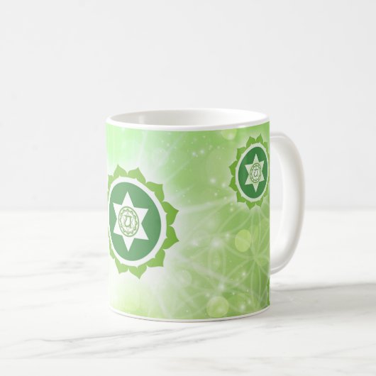 4. Chakra Heart Chakra Kaffeetasse (VorderseiteRechts)