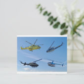 4 Chopper Postkarte (Stehend Vorderseite)