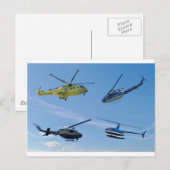 4 Chopper Postkarte (Vorne/Hinten)