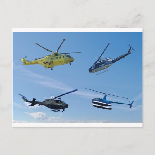 4 Chopper Postkarte (Vorderseite)