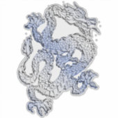 4 Chrome Style Dragon Prints Aufkleber (Vorderseite)