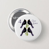 4 Colly Birds Button (Vorne & Hinten)
