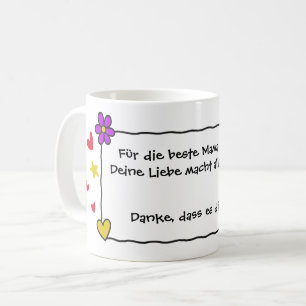 4 Color Doodle Frame 2 - eigener Text Kaffeetasse
