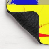 4 Color Pop Art Lady Liberty Mousepad (Ecke)